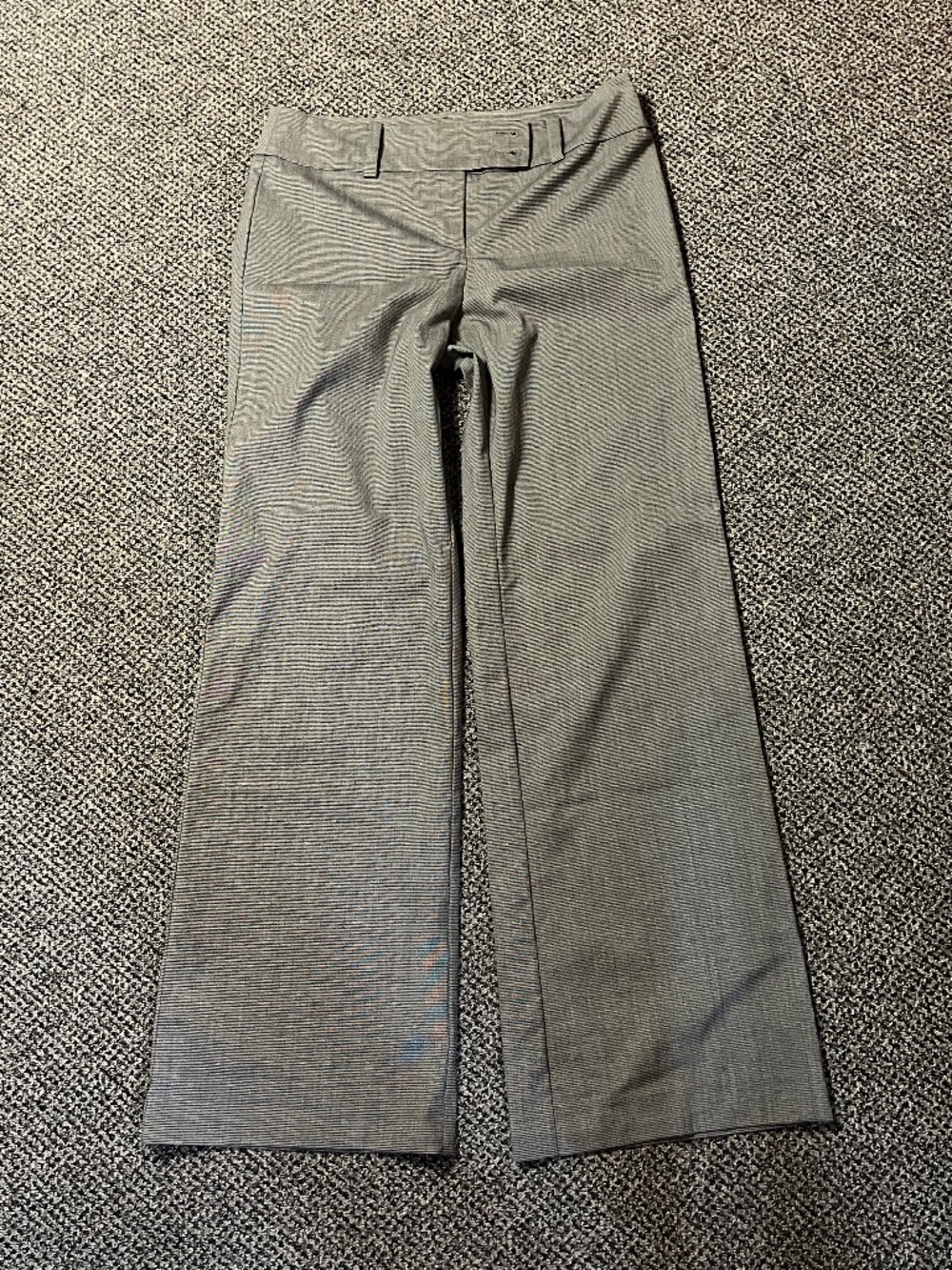 Women's Ann Taylor Dress Pants Gray Wide Leg Hippy Casual Business Size 4